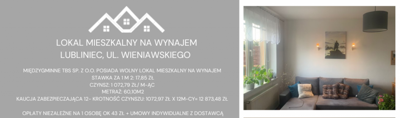 Lokal na wynajem przy ul. Wieniawskiego 4/4 w Lublińcu 