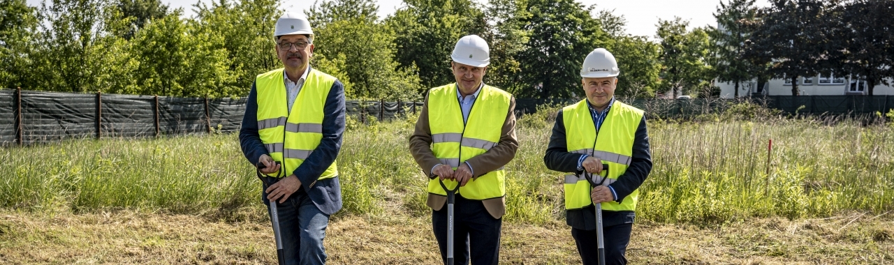 Uroczyste rozpoczęcie inwestycji w Miasteczku Śląskim